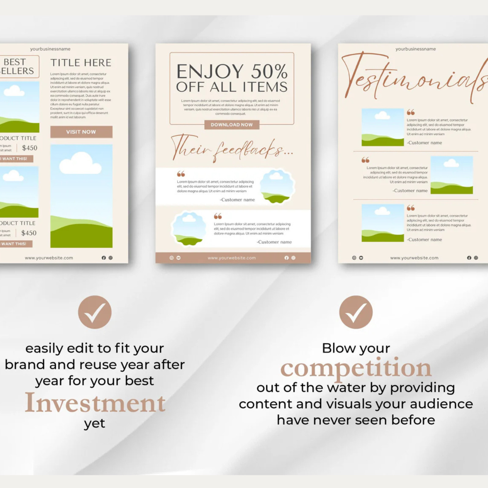 Ultimate Email Package: 300 High-Converting Email Canva Templates