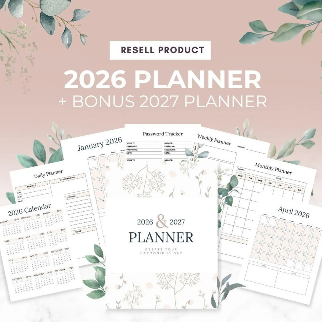 Resellable Digital Bundle: Planners, Ebooks, Reels & 100M+ Assets! ✨