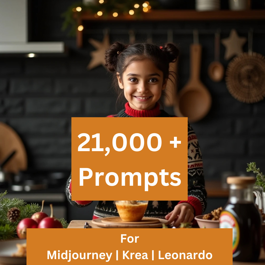 21,000+ Midjourney, Leonardo, Krea AI Prompts
