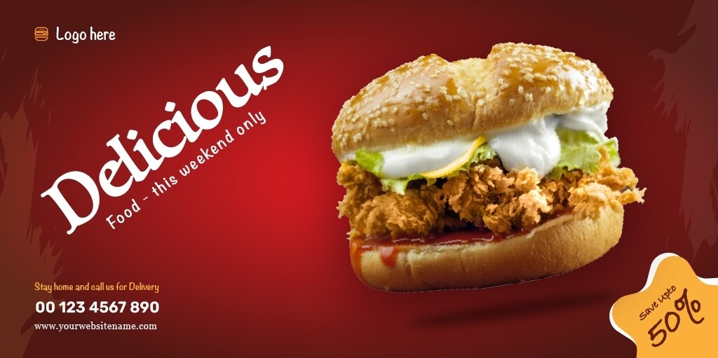 Delicious Food Social Media Marketing Templates