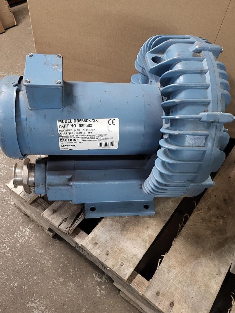 Ametek regenerative blower 3.5 HP TEFC 3 PH 230 / 460 V cat# 51895 RPM