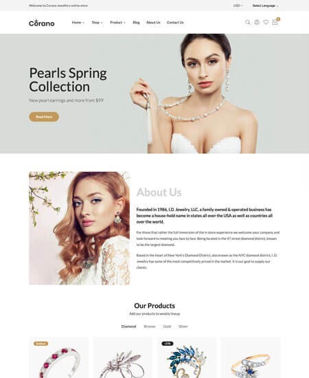 Jewelry Store Shopify Theme Elegant | Versatile | Fully OS 2.0 Compatible