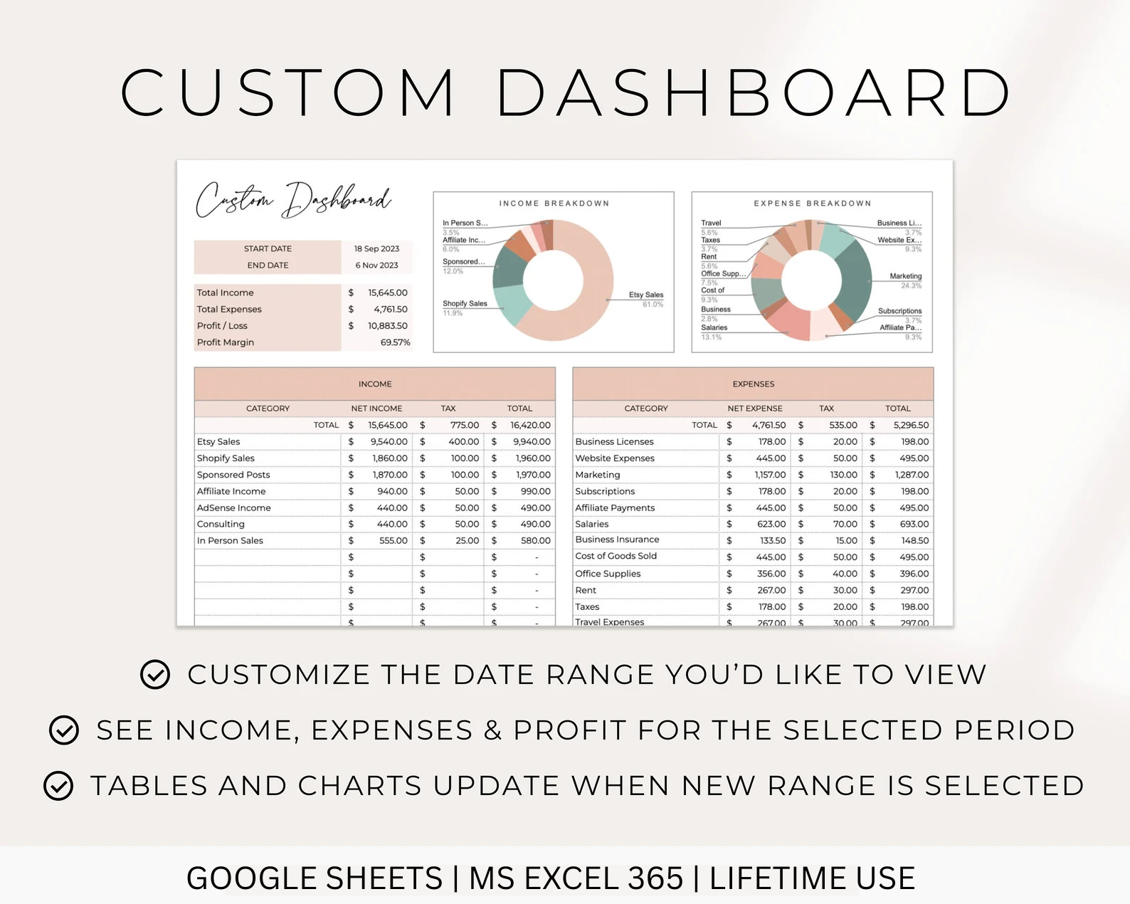 Editable 2025 Calendar Canva Template | Printable Planner with Monday Start