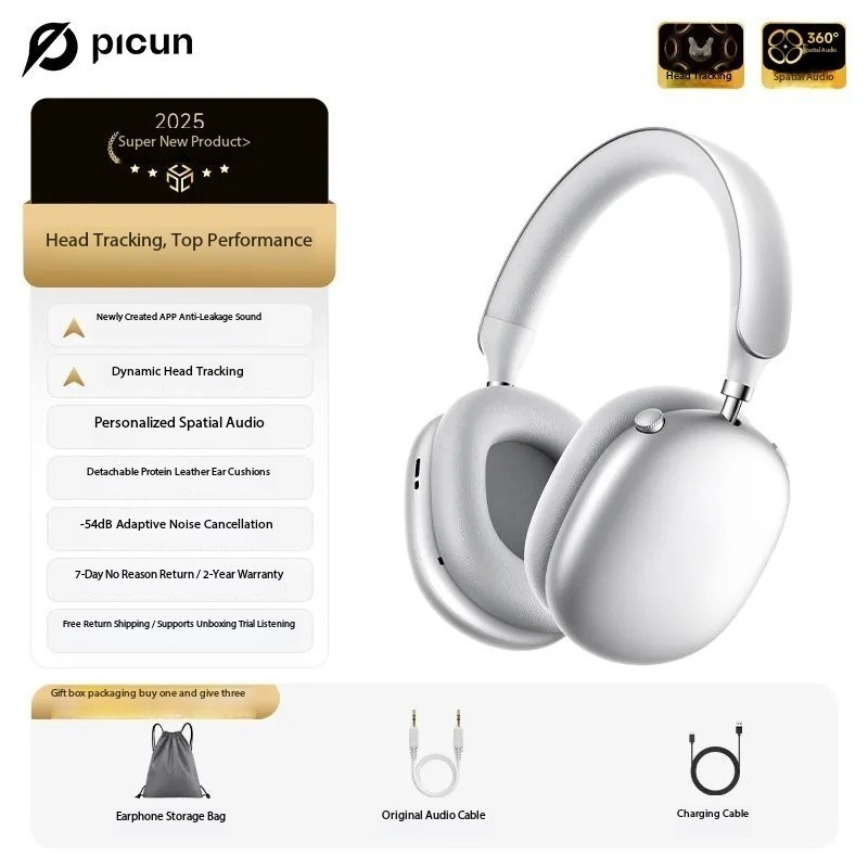 Pincun F8S Over-Ear Wireless Bluetooth Headphones, Suitable for Apple