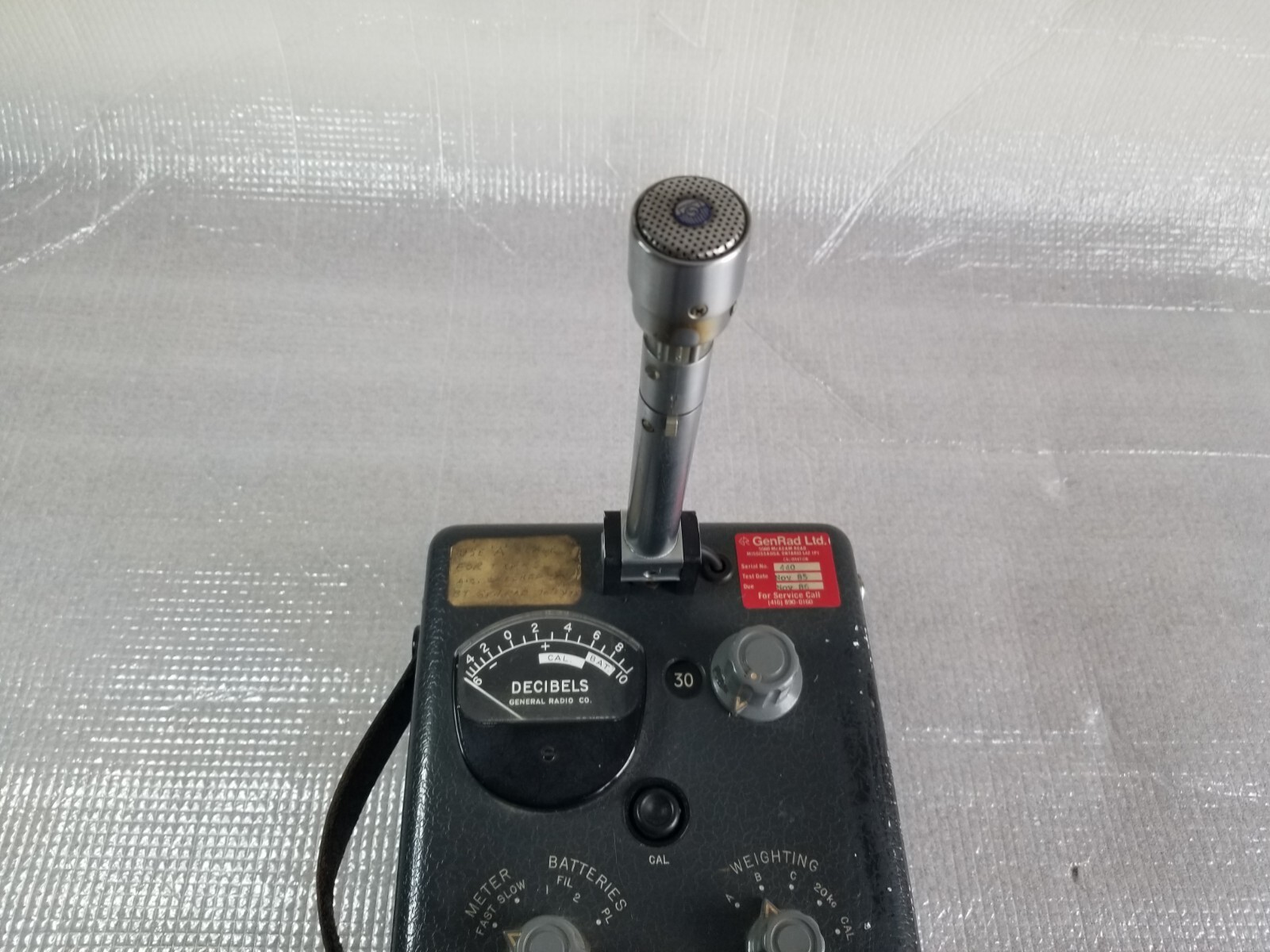 GENERAL RADIO COMPANY 1551-B SOUND LEVEL METER no power supply