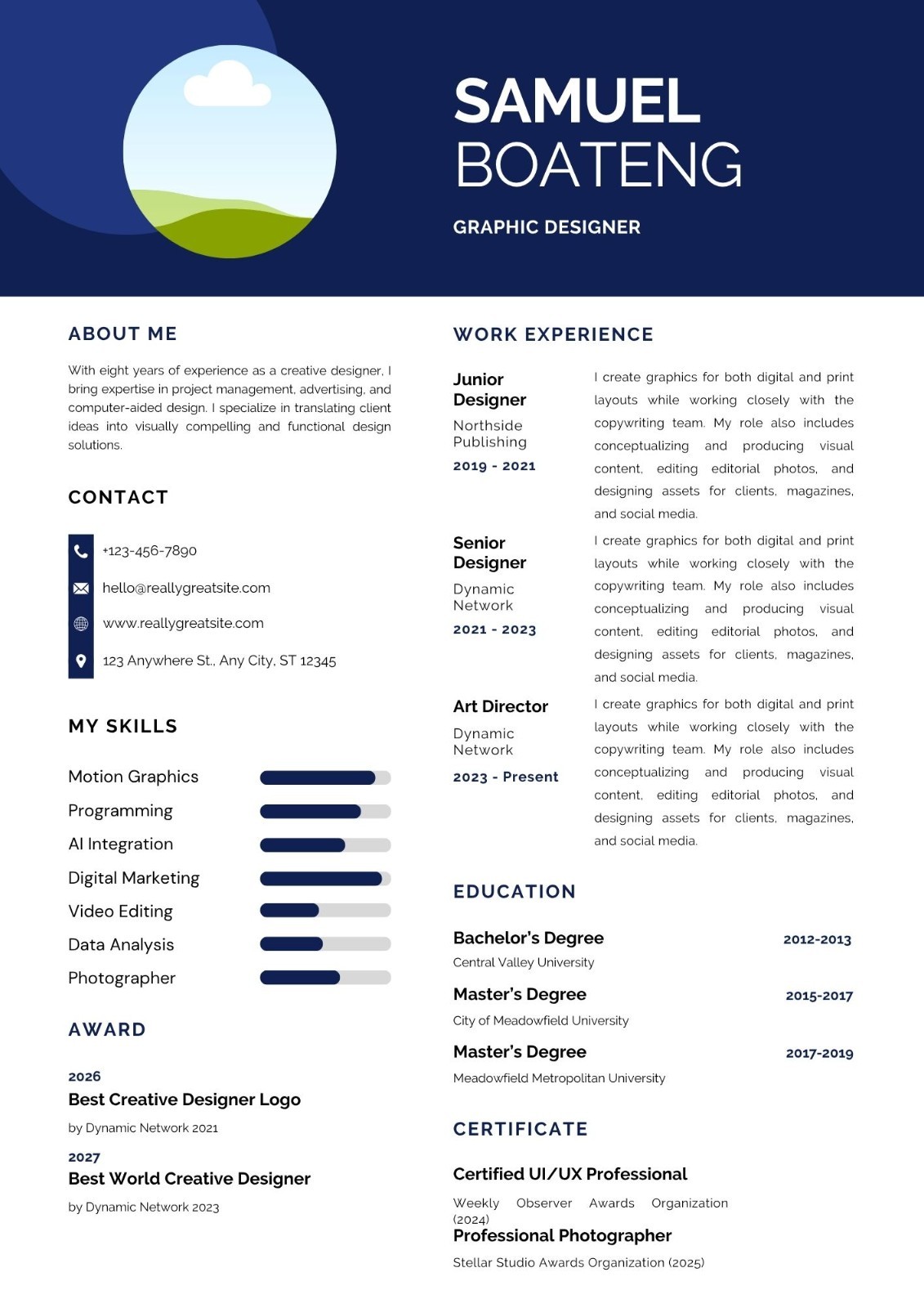 15 Professional & Modern Re Editable CV Templates | Canva Template