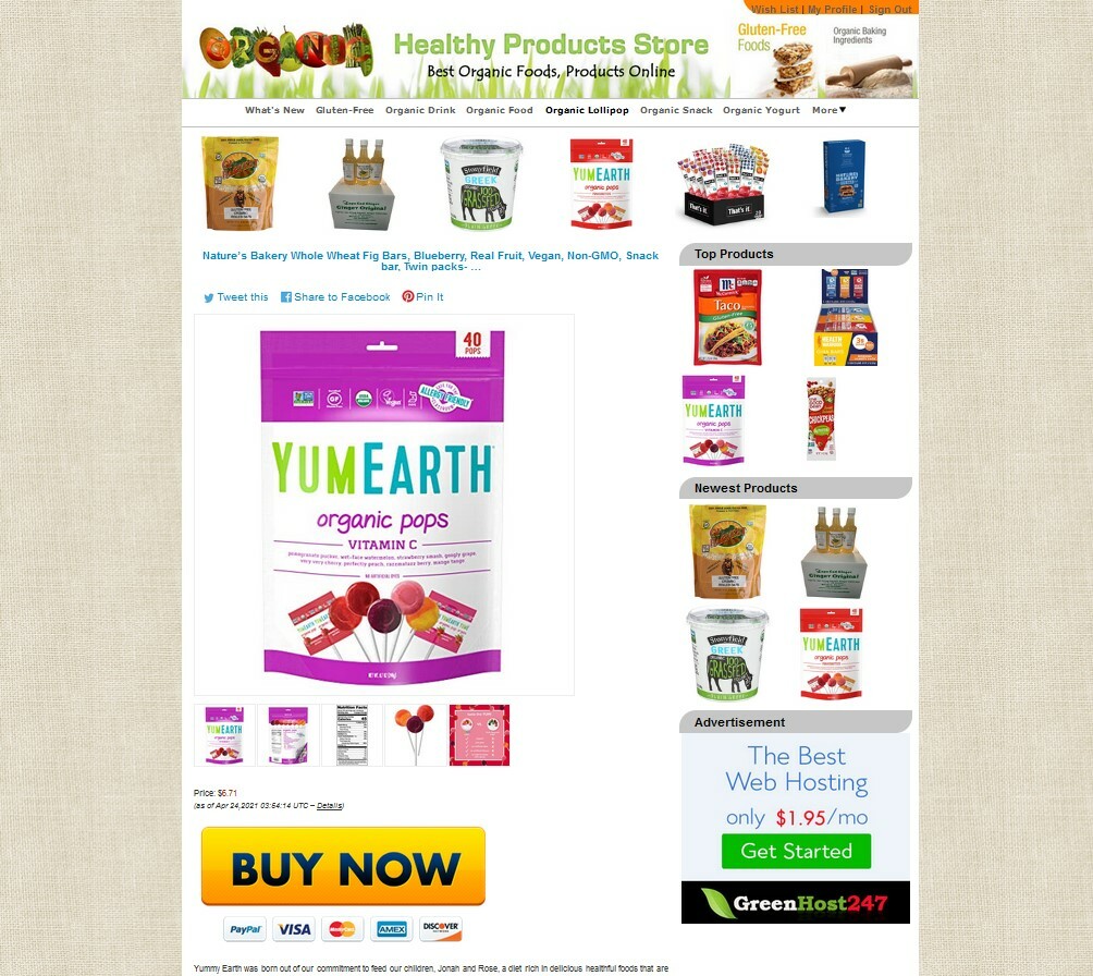 Organic Products Store Amazon, eBay, ClickBank Affiliate site + Auto UPDATE