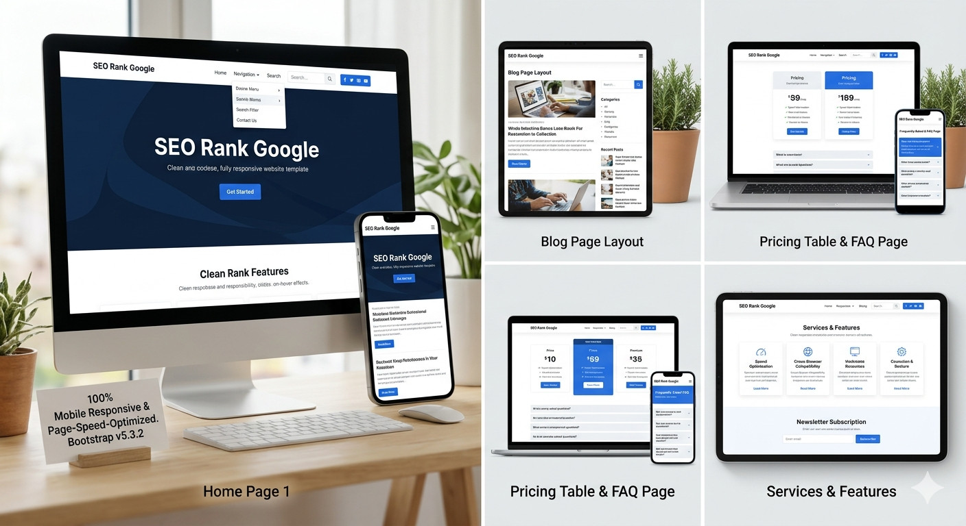 SEO Rank Master | Google Optimized eBay Template | Mobile-Responsive & Fast Load