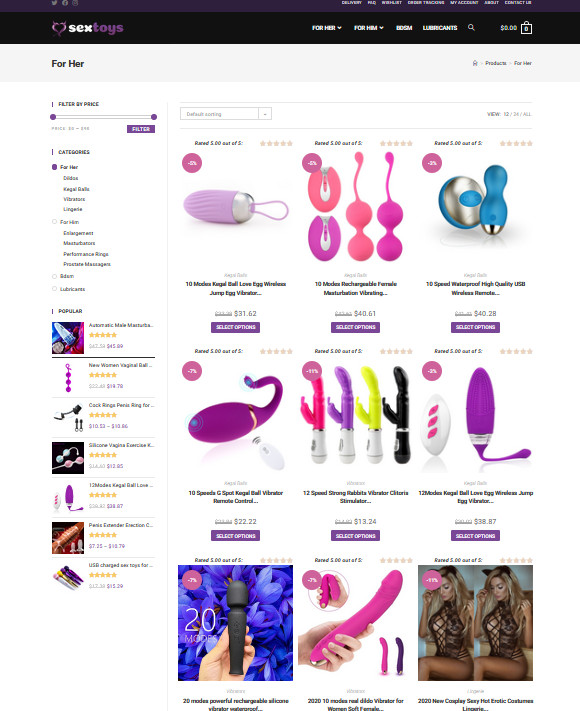 Turnkey Adult Toys Drop Shipping /Affiliate Store Website + Free Hosting