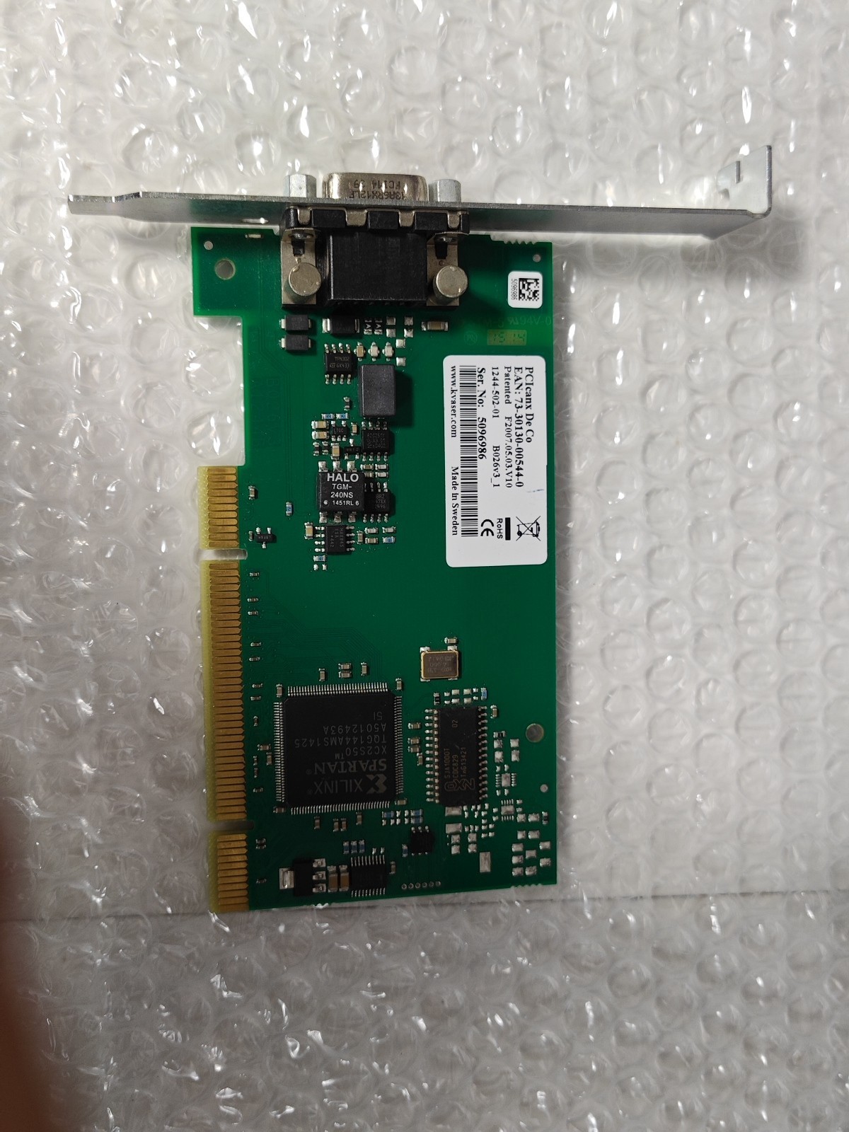 Kvaser PCIcanx DE Co 73-30130-00544-0 PC/CAN Interface Single CAN BUS PCI Card