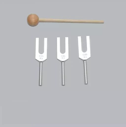 Angel Tuners Tuning Forks for Healing & Crystals +Wood Mallet