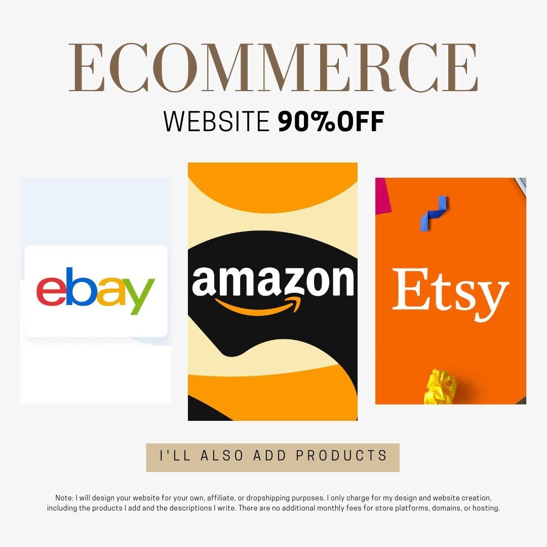 I will design your Shopify, WooCommerce, or Wix website and add your products