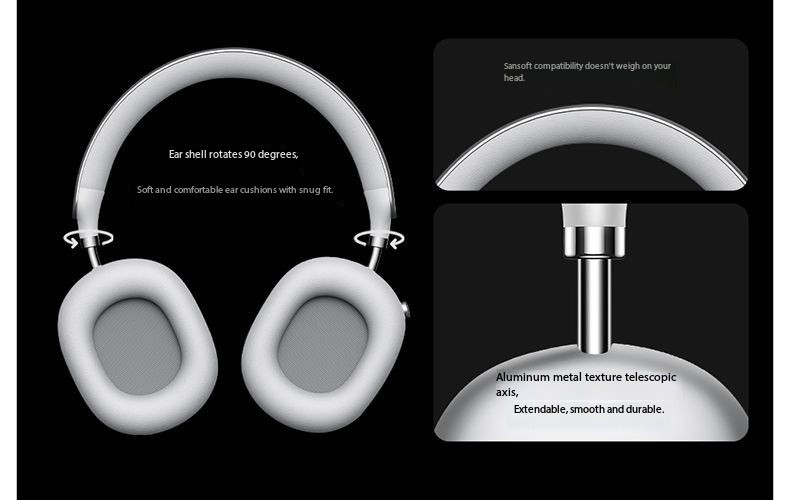 Pincun F8S Over-Ear Wireless Bluetooth Headphones, Suitable for Apple