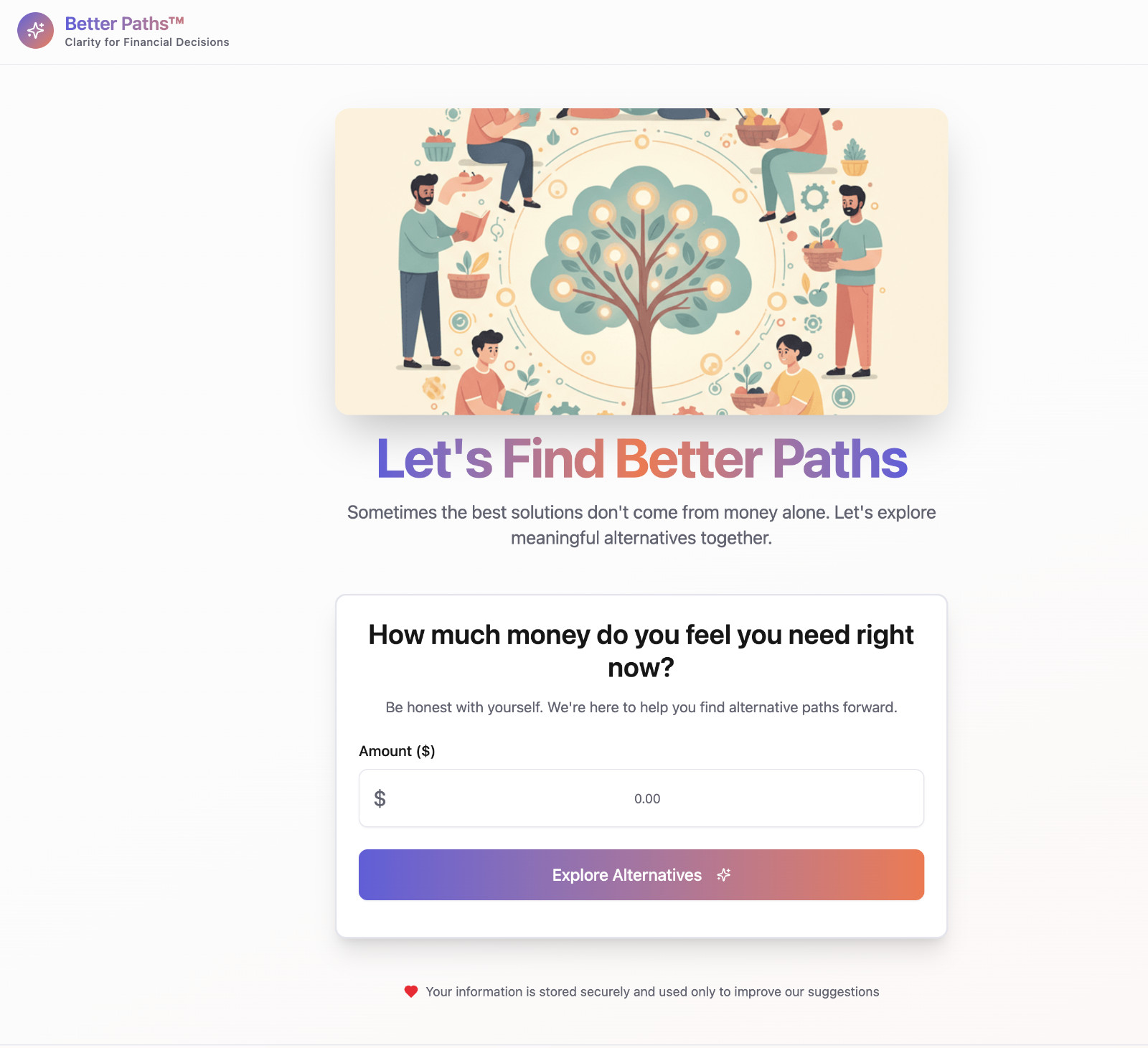 Better Paths™ Live AI Web App + Domain | Financial Planning & Wellness Tool