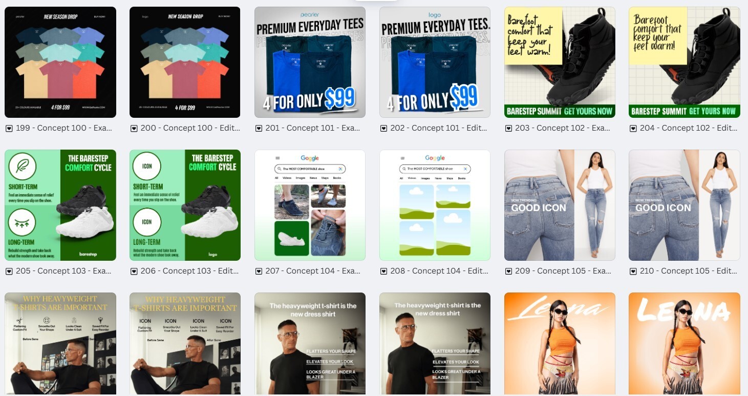 150 Professional Canva Fashion Ad Templates | Ready-to-Use Digital Designs***
