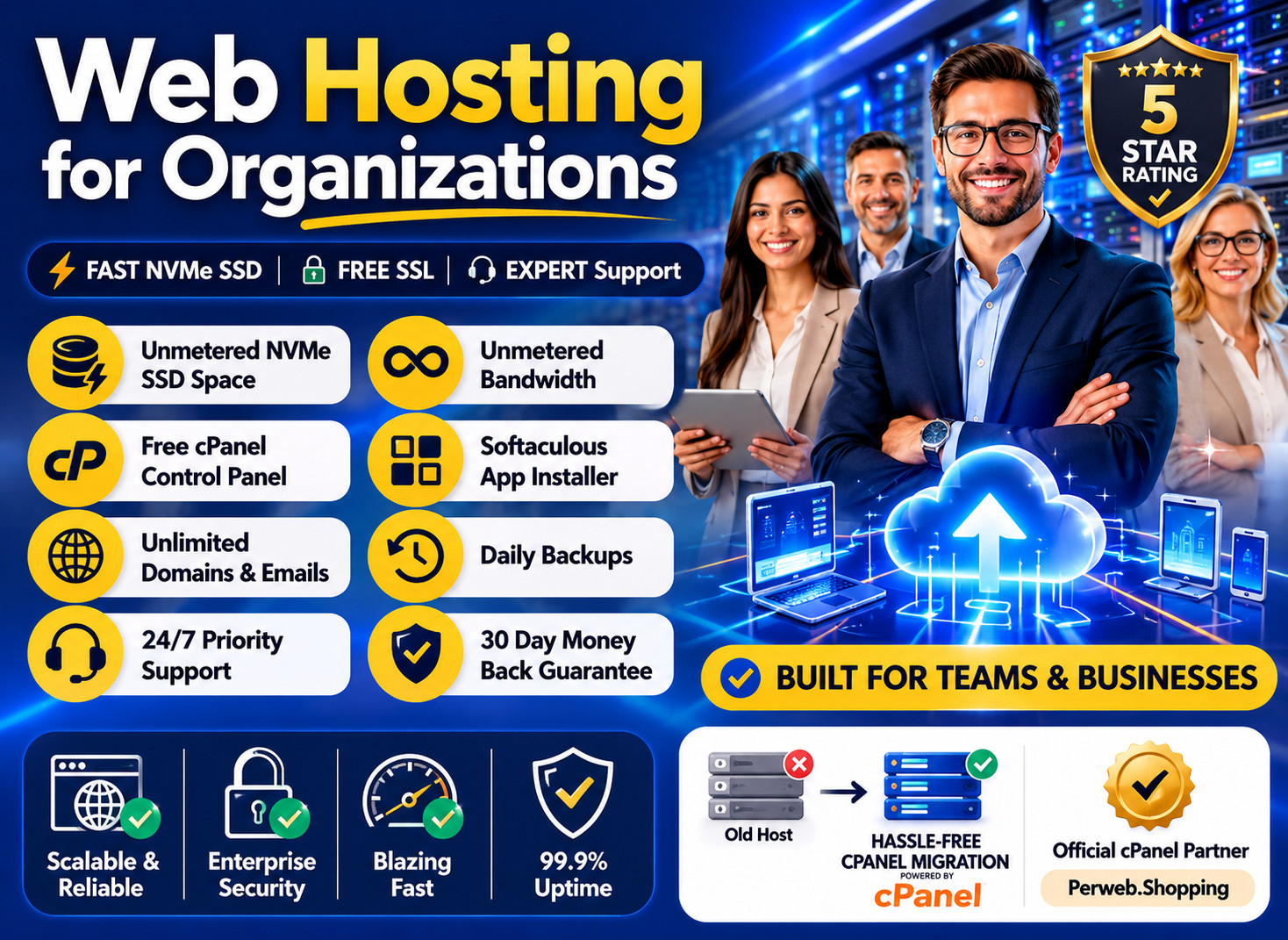Web Hosting for Organizations – 🏢 Unlimited SSD, Free SSL, 24×7 Help- $14.99/Yr