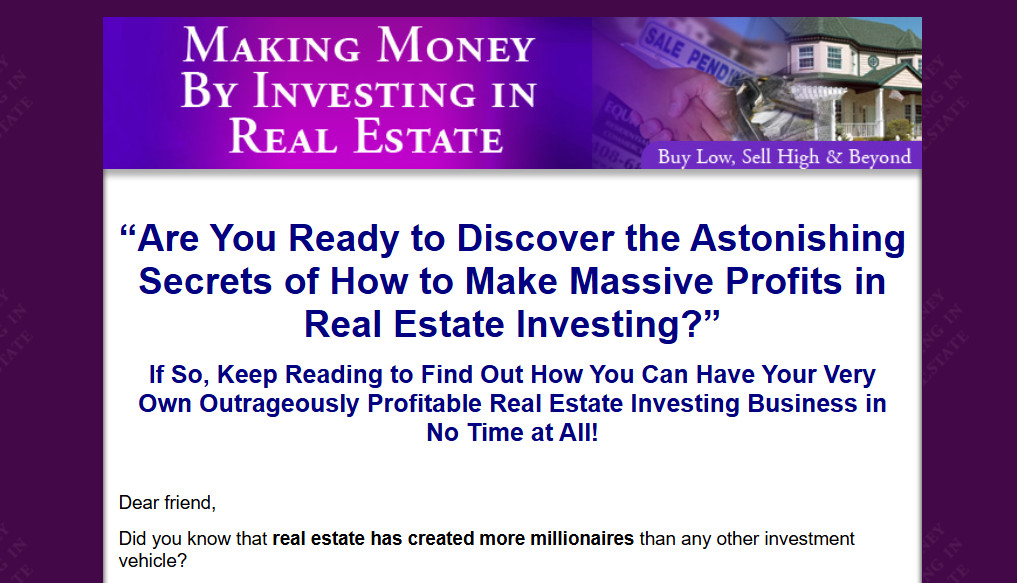 Real Estate eBooks , Guides, Website Pages w/MRR License