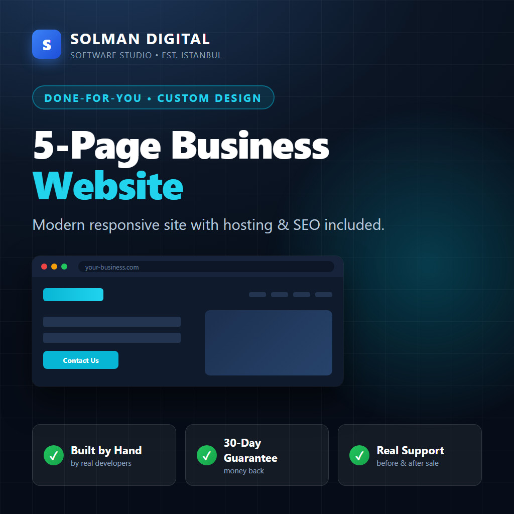 Custom Landing Page Design – One Page Website, Built For You, Fast Delivery