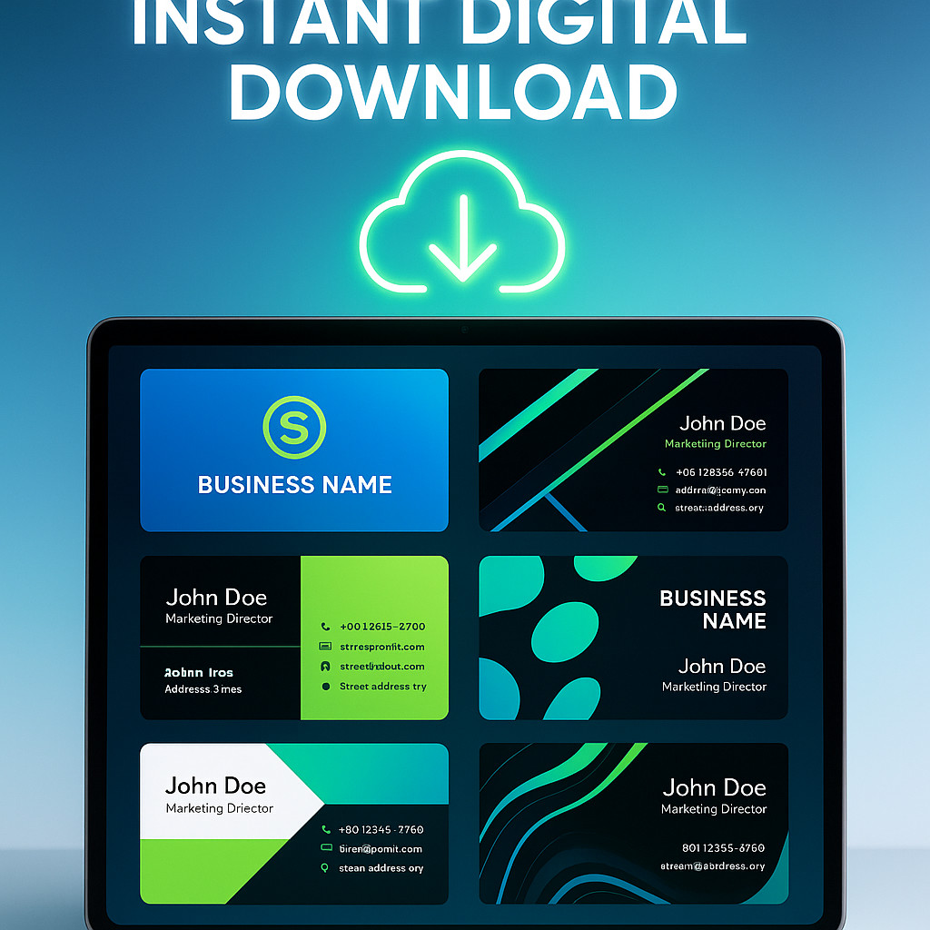 2,000+ Editable Business Card Templates | Digital Download | Instant Access