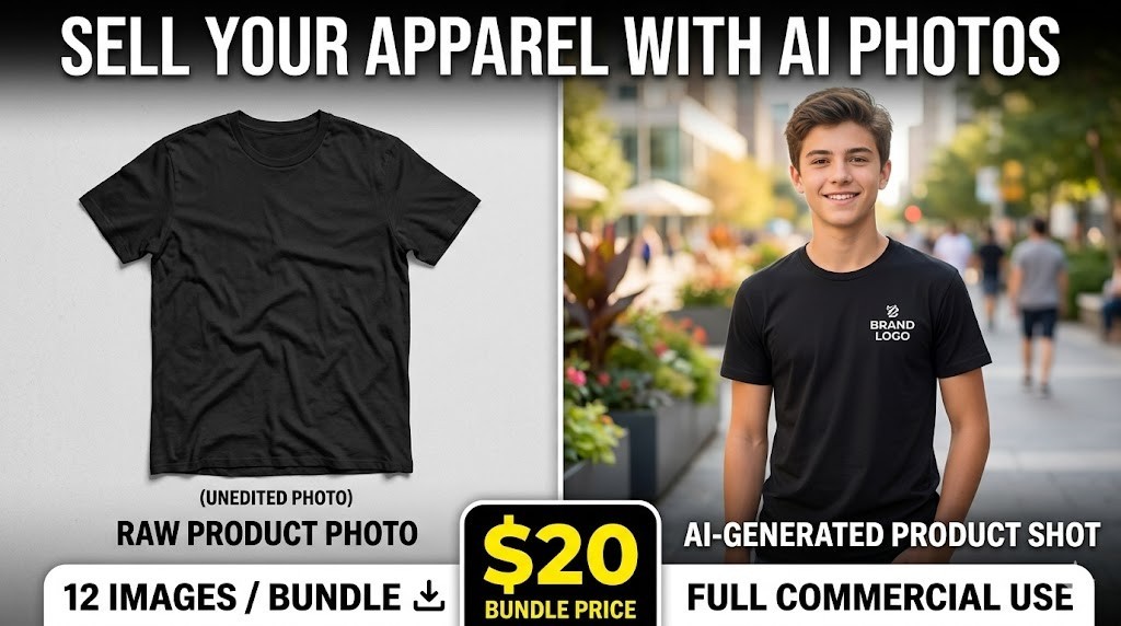 12 Premium AI Product Images | Professional E-Commerce Photoshoot | Fast Deliver