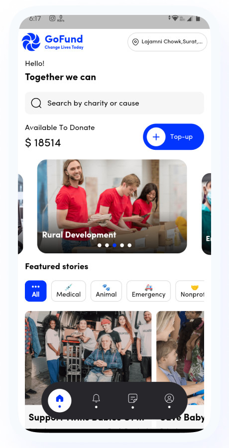 GiveFund Flutter Fundraising App | Donation, Crowdfunding Platform + Admin Panel