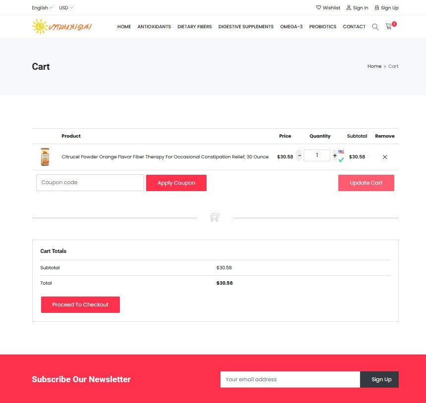 Vitamins & Supplements Store – Amazon Affiliate/Dropship Website
