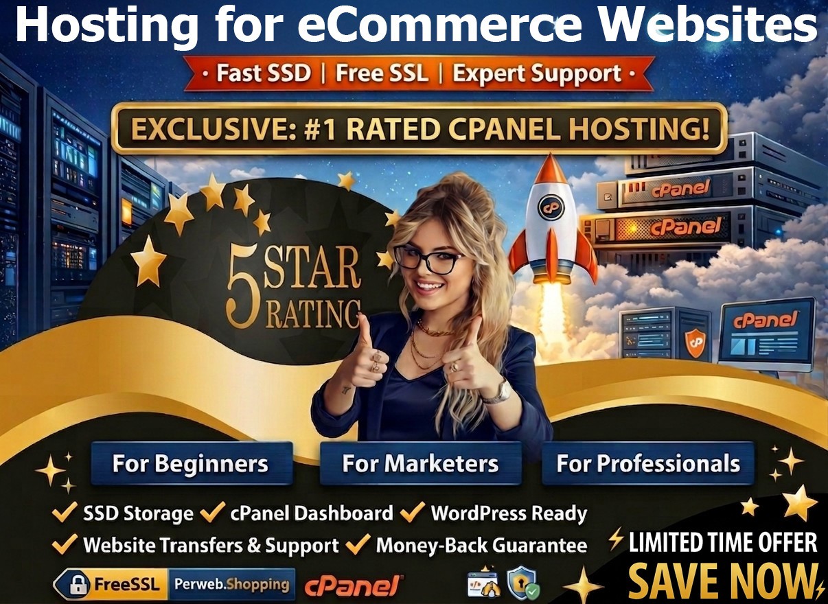 Hosting for eCommerce Websites – 🛒Unlimited Fast SSD, Free SSL | Just $14.99/Yr