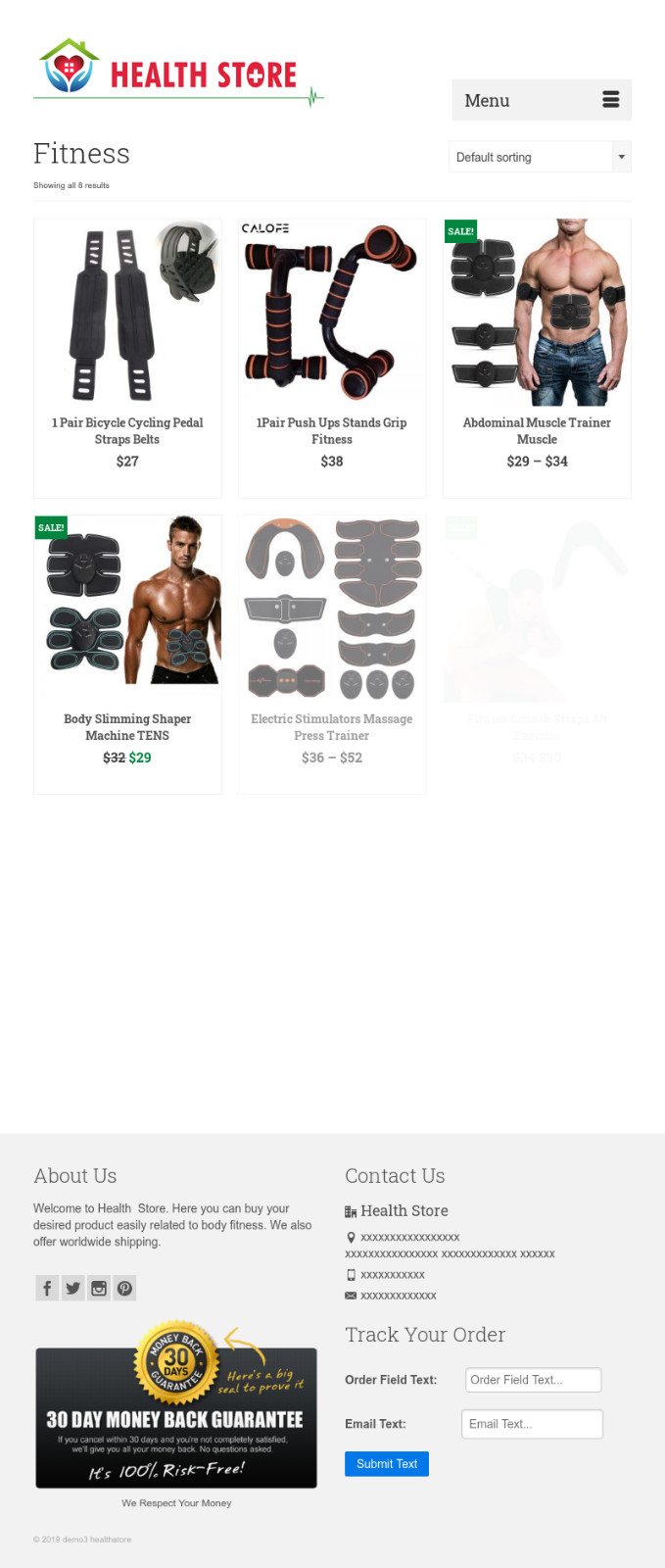 Drop shipping, Health Store eCommerce Responsive website/ Free Set up/ Hosting ​