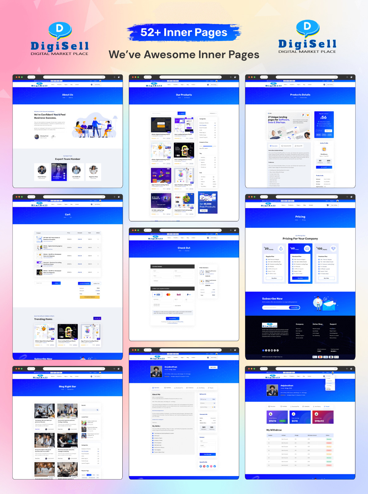 Prefessional Digital Product selling Laravel readymade website/ Marketplace
