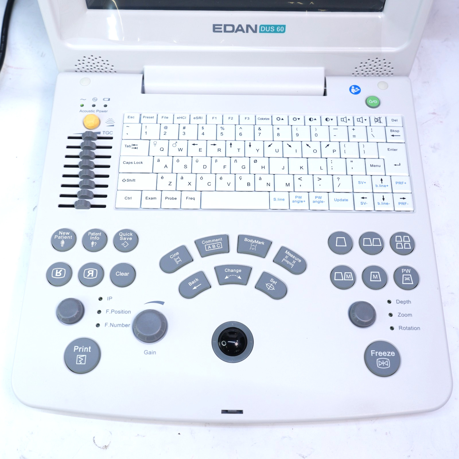 EDAN DUS 60 Digital Portable Ultrasound Diagnostic System *PARTS* T12-D8