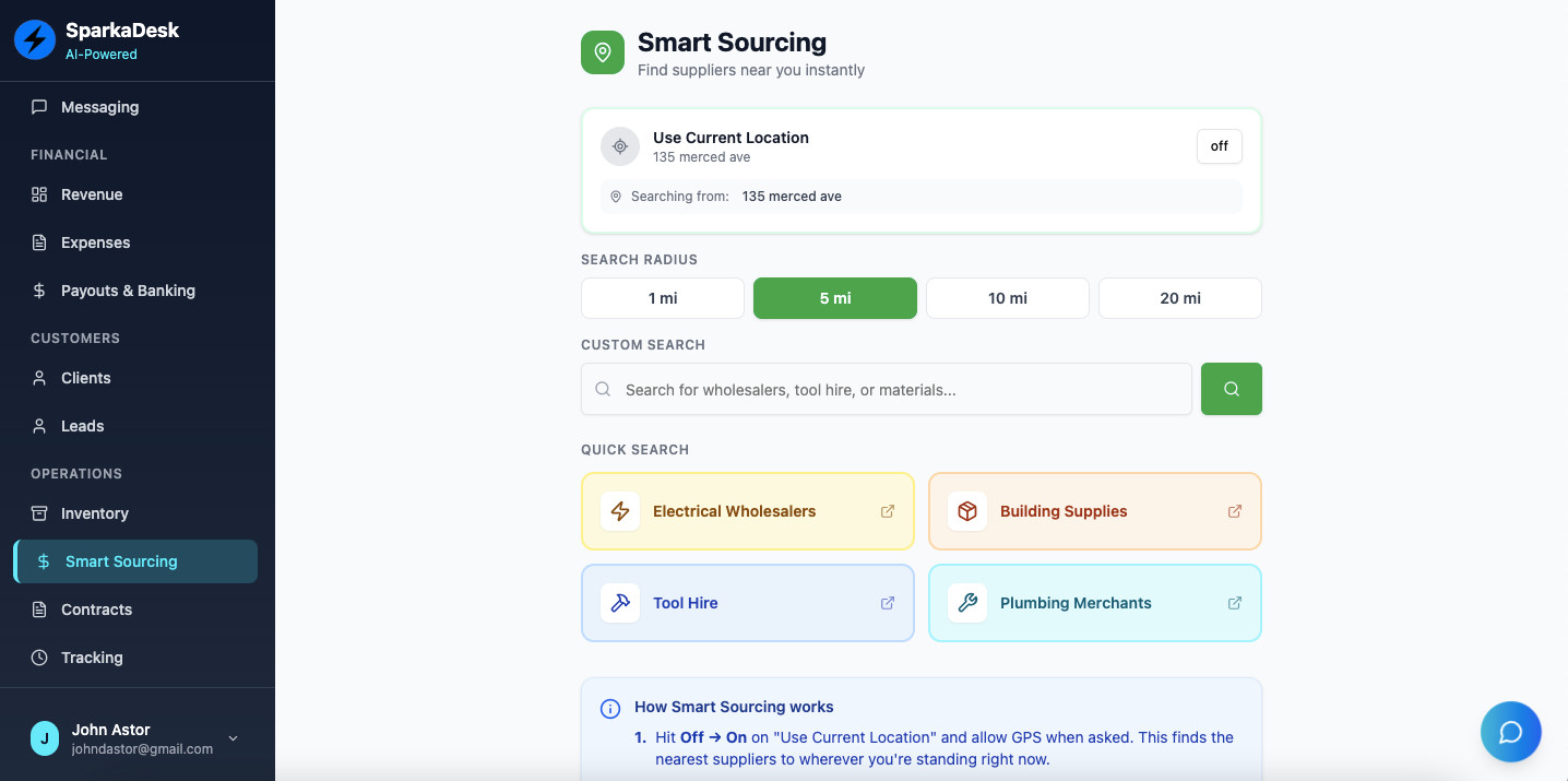 Tradespeople App to buy; Quotes, Invoices, Messages, Stripe, Billing and AI too