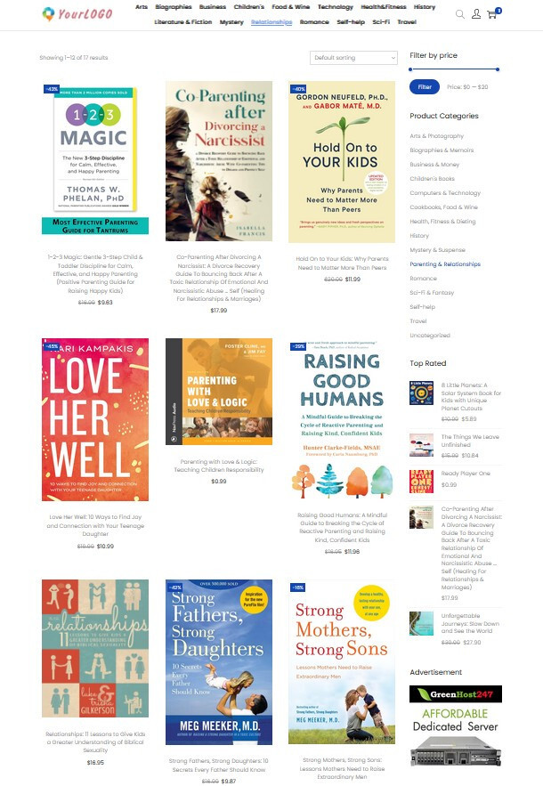 Books Store – AutoPilot Dropshipping / Affiliate Website + Shopping Cart