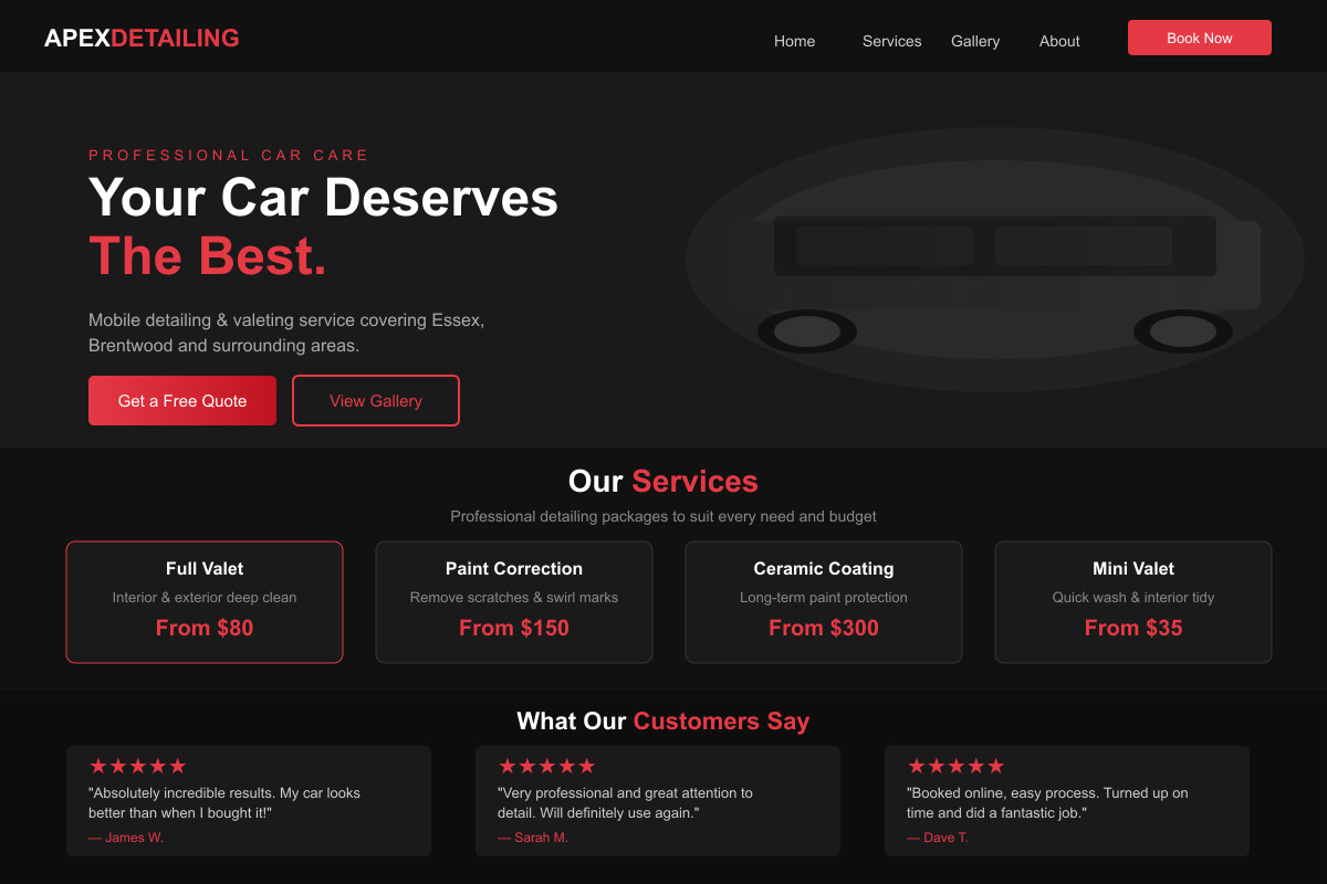 Custom Website Design 5-7 Pages Mobile SEO Contact Form $99 Fast Delivery USA