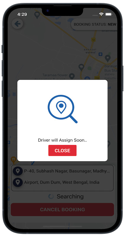 Exicore Taxi Mobile App | React Native Ride Booking Solution | Android & iOS