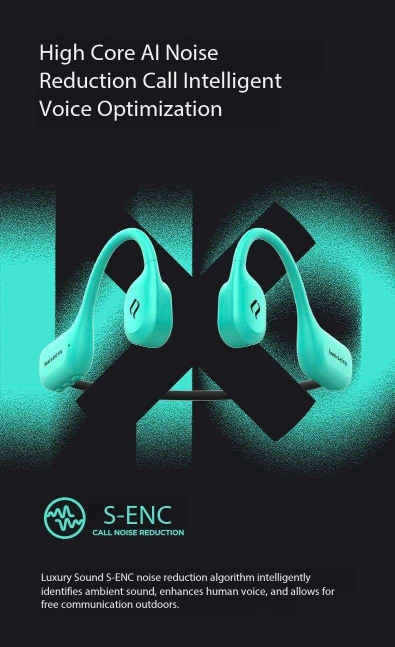 SHEYIN X8 Bone Conduction Bluetooth Headphones with Ultra Long Battery Life