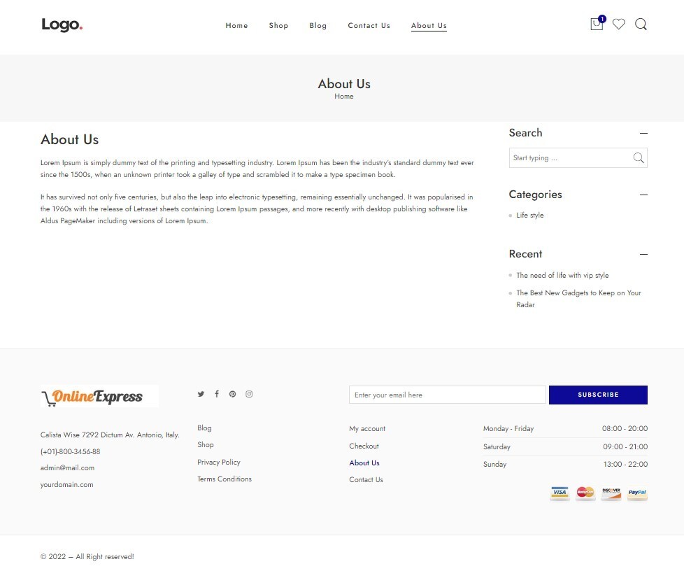 T-Shirts Store, Drop Shipping Ecommerce Website + Free Hosting