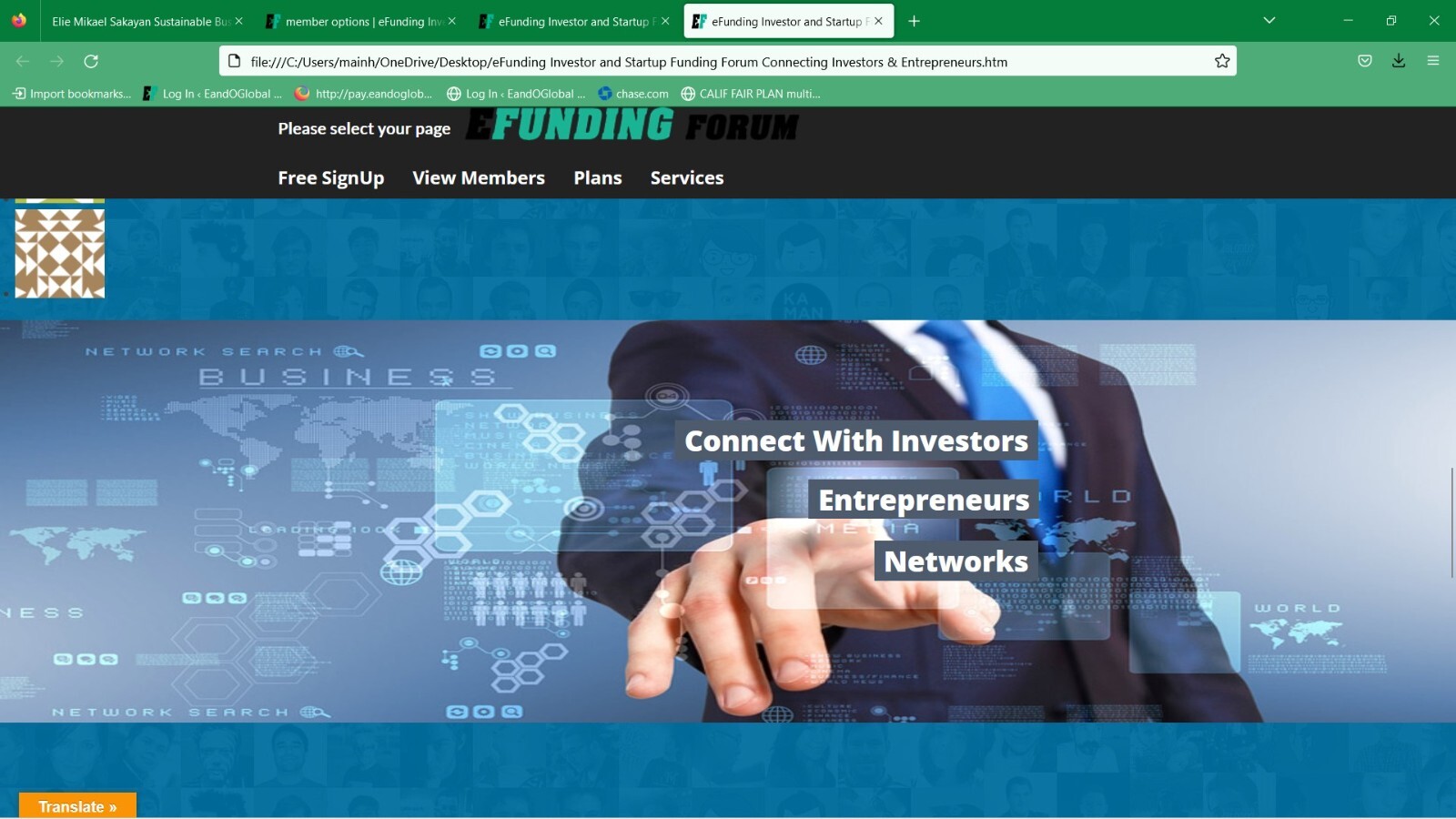 Social Media Internet business
