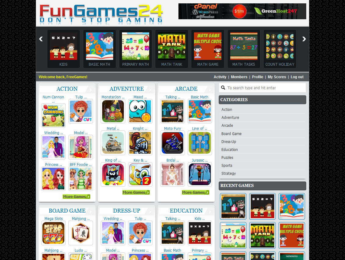 Online GAMES WebSite + Preloaded + Free Hosting