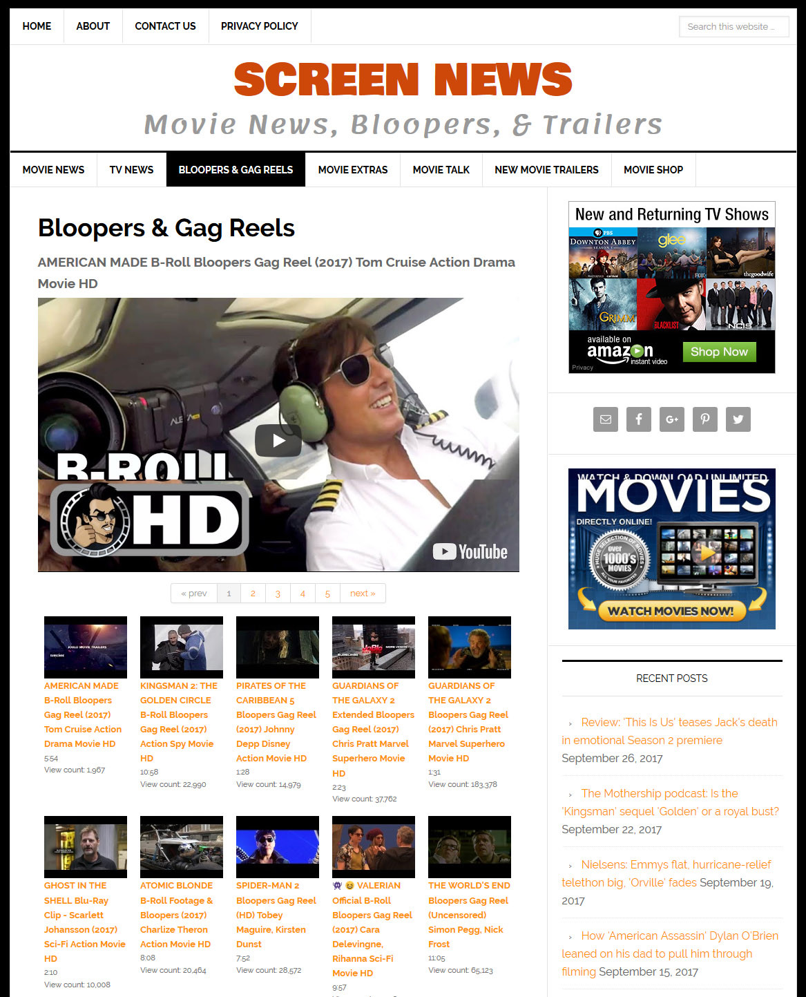 [NEW DESIGN] * MOVIE & TV NEWS * website business for sale w/ AUTOMATIC CONTENT