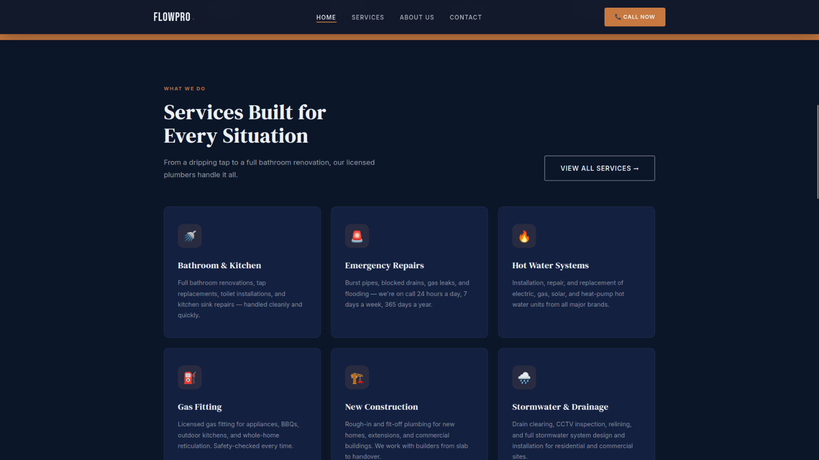 🔥 🔧 Plumbing Business Landing Page Responsive HTML Mobile Website 🔥
