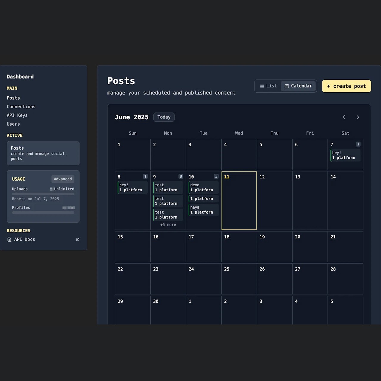 🥷 Social Media Scheduler ‒ 1-Year | Manage 13 Social Accounts | Unlimited Posts