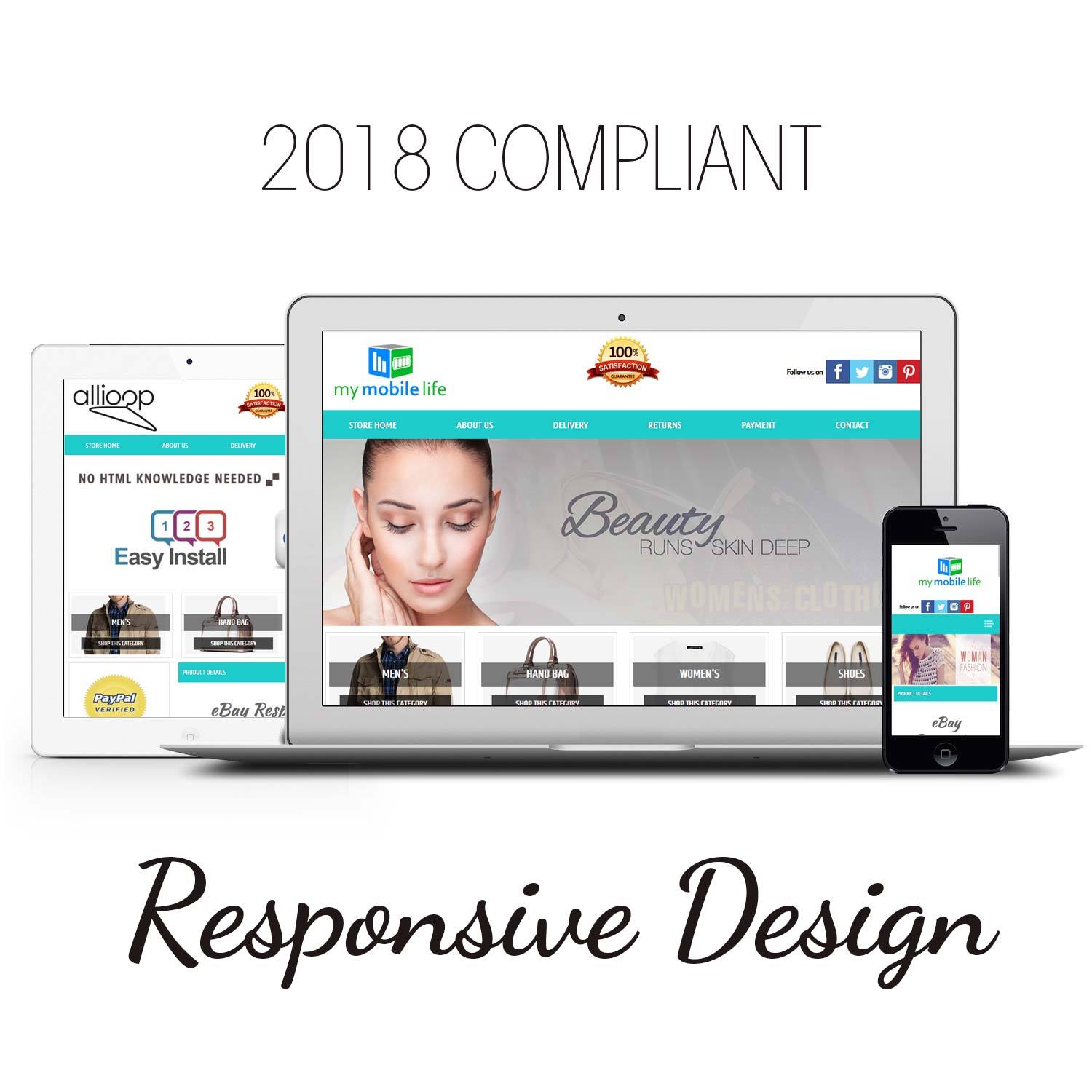 Professional Ebay Store / Shop & Ebay Listing Template Package Full Dynamic 2021