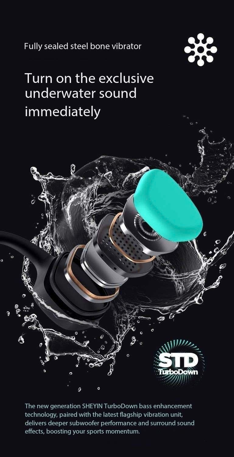 SHEYIN X8 Bone Conduction Bluetooth Headphones with Ultra Long Battery Life