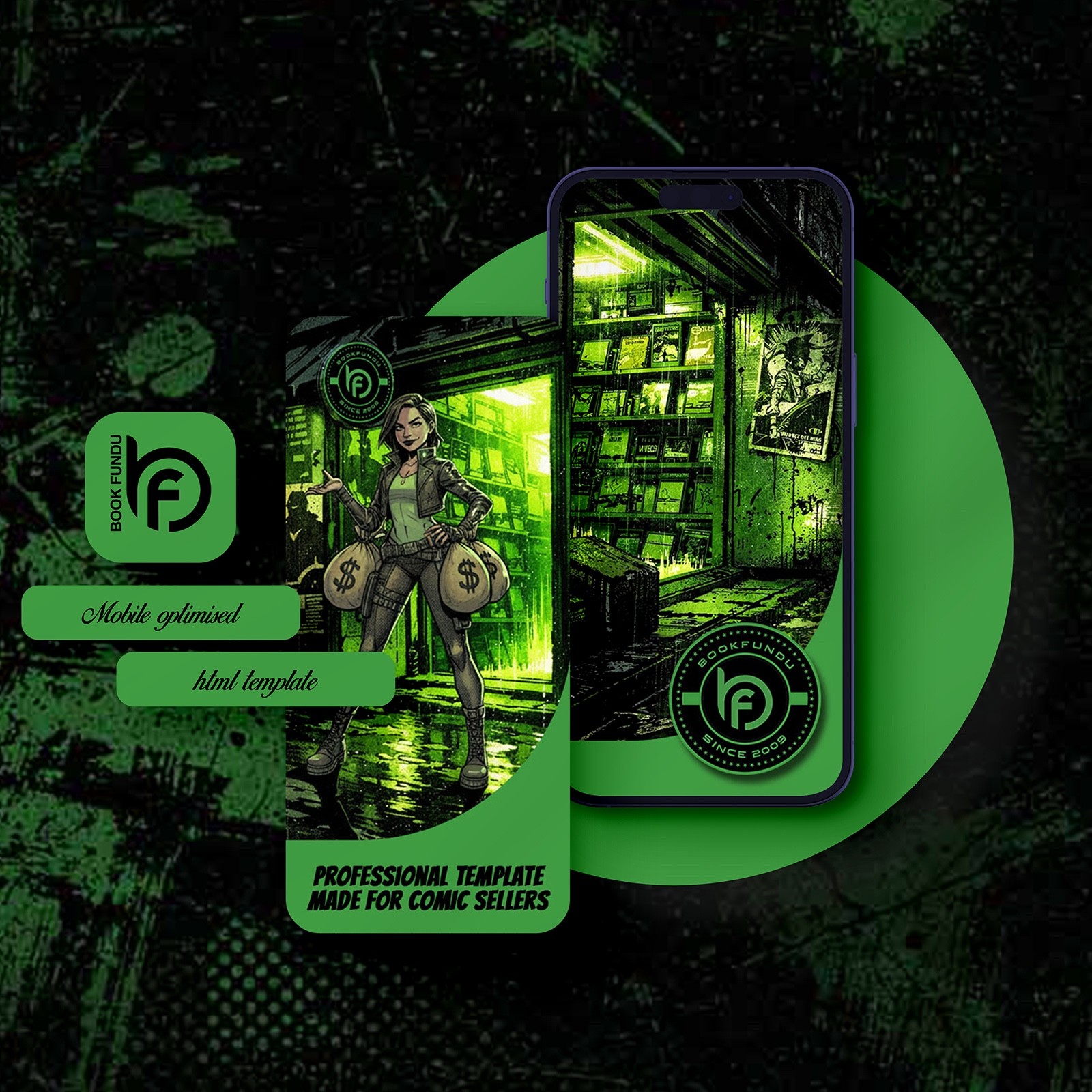 Premium eBay Template for Comic Stores | Mobile Optimised | Responsive Design