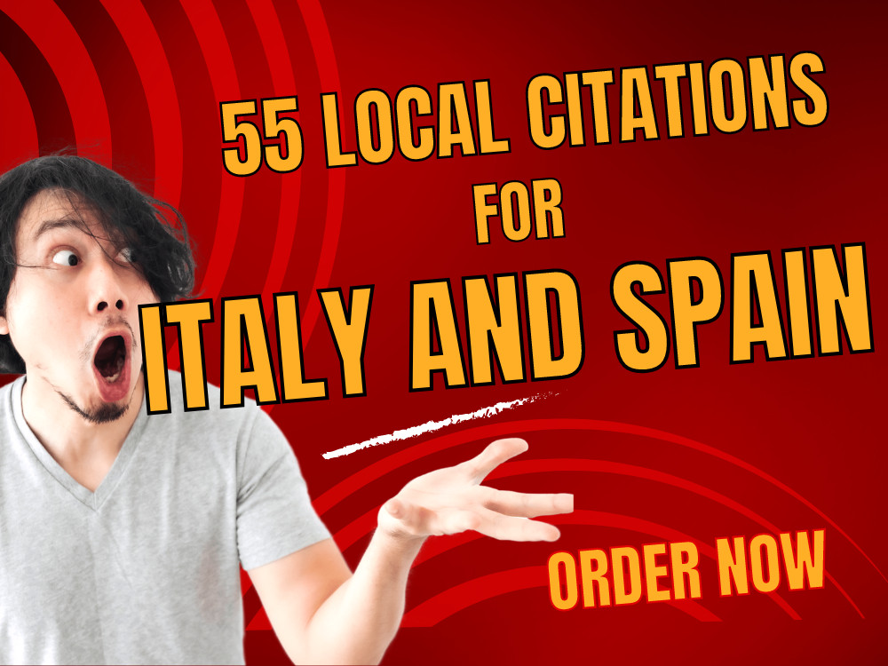 🌟55+ Live Local Citations for Italy and Spain! 🇮🇹🇪🇸 100% Manual Work