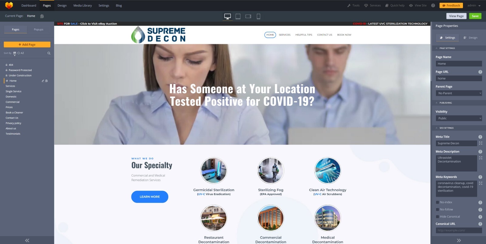 BUSINESS FOR SALE – Domain: SupremeDecon.com + Toll-Free Number: (888) DECON-01