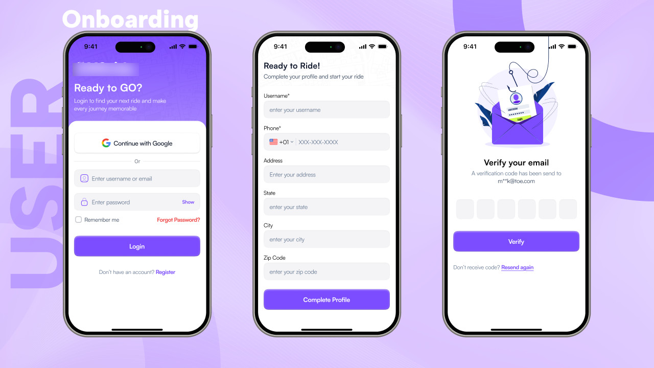 OvaGo – Flutter Complete Ride Sharing Solution App | Android + iOS | Laravel