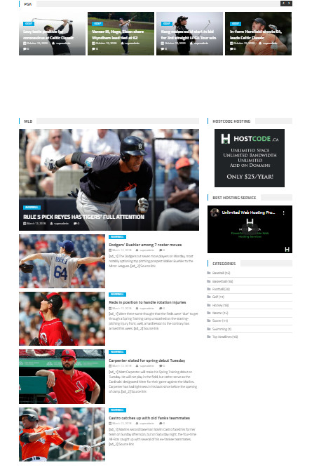 Turnkey Automated sports news Affiliate website Free Hosting / Setup