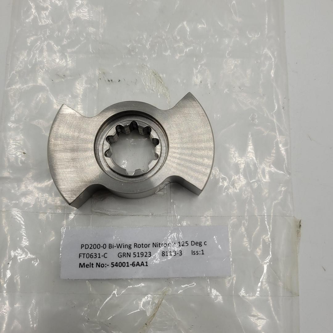 PD200-0 BI-WING ROTOR LOBE GRN51923 / FT0631-C / 8113-3 / NITRONIC 125 deg C