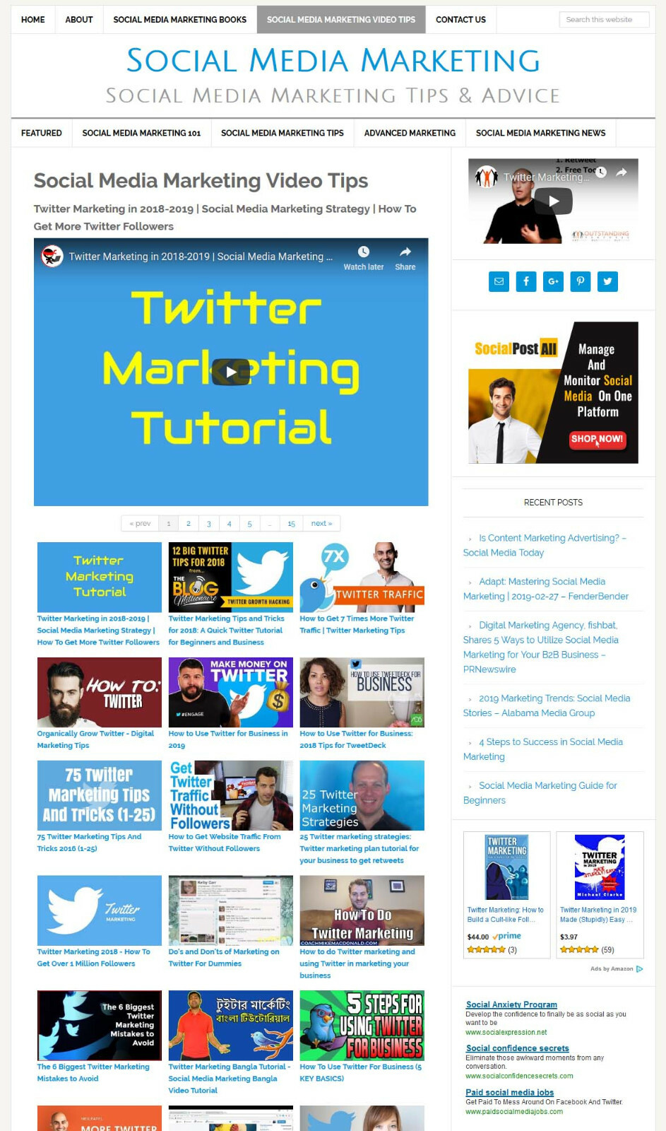* SOCIAL MEDIA MARKETING * blog website business for sale w/ AUTO UPDATING